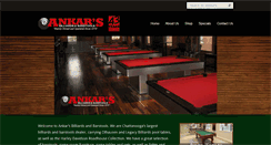 Desktop Screenshot of ankarsbilliards.com